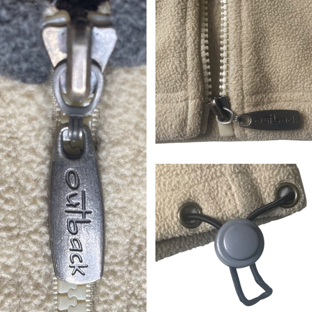 Outback Trading Company Fleece Jacket SZ Small Kangaroos Outdoors Preppy Unisex - Picture 15 of 16